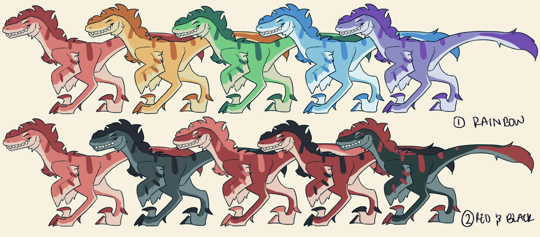 Raptor Pack Variations